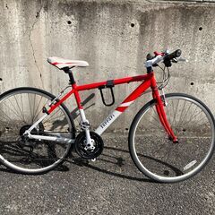 ダイヤモンド リング-Ferrari　フェラーリ　クロスバイク　レッド　700ｃ　21段変速