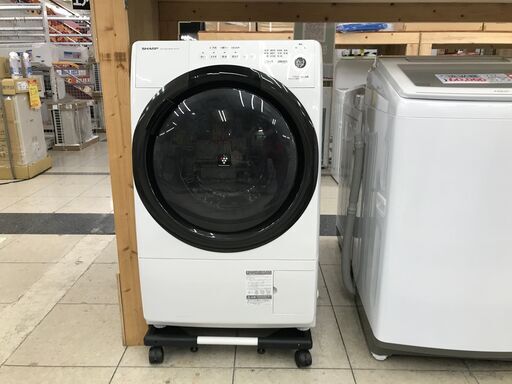 【引取限定】シャープ　ES-S7E-WR　ドラム式洗濯機　2021年製【小倉南区葛原東】
