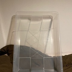 【IKEA】収納ケース(透明、蓋なし、ベッド下収納)