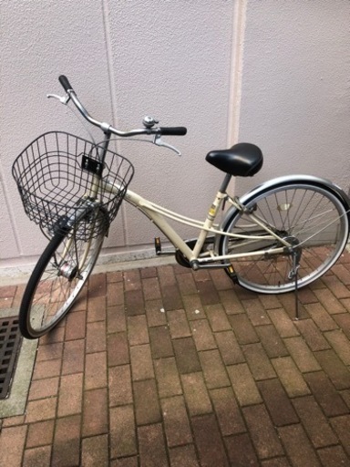 5/6終HR maruishi 自転車 ママチャリ 6段変速 24インチ ライト ベル 鍵