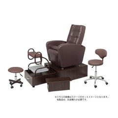 電動ネイルチェア用ステージ（ホワイト）H30cmタイプ
