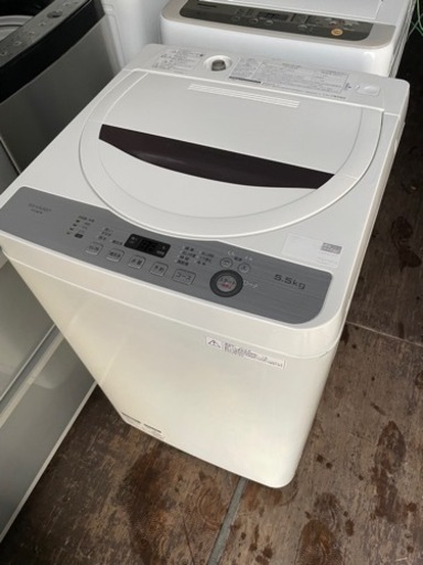 No.1606 SHARP 5.5kg洗濯機　2018年製　近隣配送無料