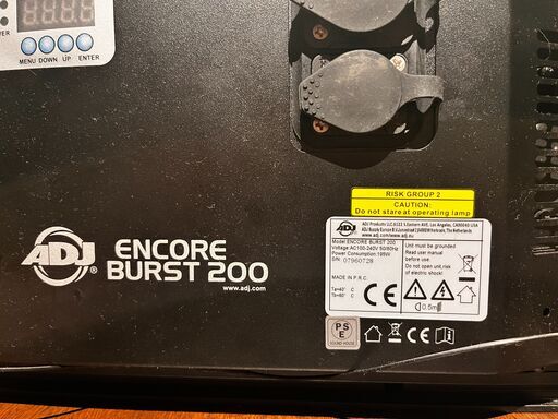 美品 AMERICAN DJ/ENCORE BURST200 LEDブラインダー