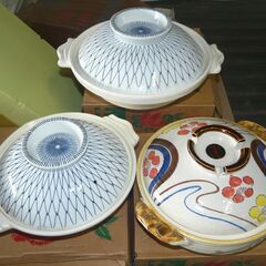 高級土鍋　3個セット　マル美陶苑　　新品　409