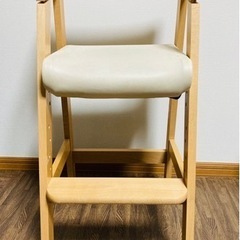 キッズチェア 木製椅子 ハイチェア 3段階調節可能 