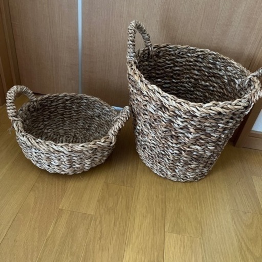 かご　バスケット　二点セット