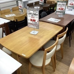 KA-101【新入荷　リサイクル品】ミキモク　ベンチダイニング4点セット　ナチュラル