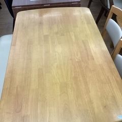 KA-101【新入荷　リサイクル品】ミキモク　ベンチダイニング4点セット　ナチュラル