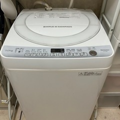 洗濯機　シャープ　2017年製　7kg