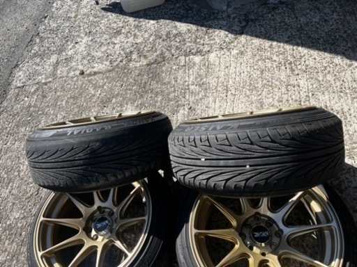 希少、廃盤xxrホイール 16インチ8.25J 4本タイヤ付き xxrホイール 