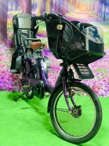❹ 4770子供乗せ電動自転車ヤマハ3人乗り新品20インチ良好バッテリー
