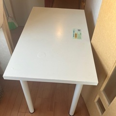 IKEA ダイニングテーブル　ホワイト　作業用台