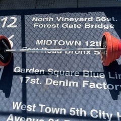 FIGHTING ROAD シャフト含め合計90kg バーベル ラバー付 