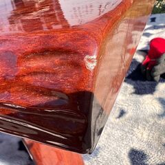 一枚板の大きな座卓 脚取り外し可 無垢 151×88×33㎝ 板厚4.5cm  /  AJ-0410-1F