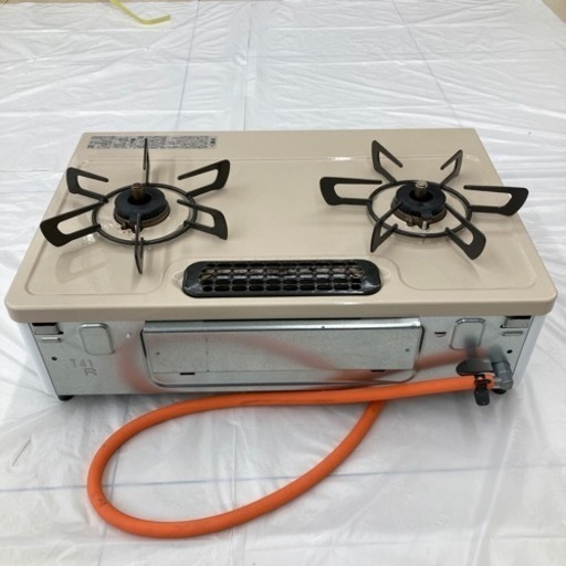 HJ242 【中古】 Rinnai グリル付きガステーブル プロパンガス RT64JHR2