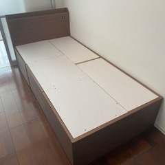 ニトリ　収納付きシングルベッド