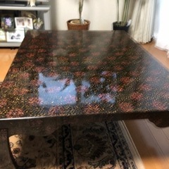 津軽塗りテーブル
