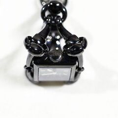 【苫小牧バナナ】動作品☆GUCCI/グッチ シニョーリア 116.5 クォーツ 腕時計 ステンレス ブラック 腕時計 余りコマ付き♪