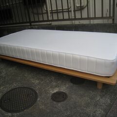 MUJI 無印良品 木製ベッドフレーム オーク材 すのこベッド ...