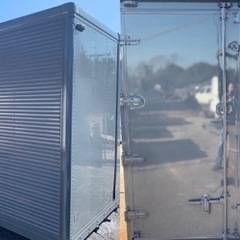 No.722 アルミバン 3ｔ 車  アルミ 箱 バイク 倉庫 トラック コンテナ 米 保管庫 物置 DIY