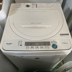 ☆SHARP☆2019年製☆4.5kg☆洗濯機☆一人暮らし🙋🏾‍♂️