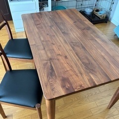 【商談中】木製ダイニングテーブル＆チェア