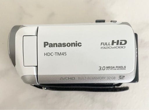 【sold】パナソニック　デジタルハイビジョンビデオカメラ　HDC-TM45 ホワイト