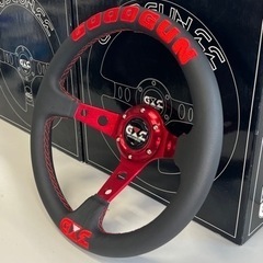 GOODGUNレザーステアリング レッド