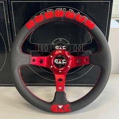 GOODGUNレザーステアリング レッド