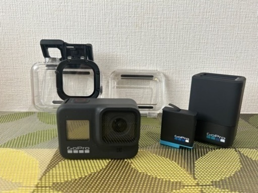 (取引決まりました) GoPro Hero8 Black、防水ケース、デュアルバッテリーチャージャーセット