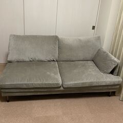 [中古美品]ラージュ　カウチソファー　Ｌサイズ　グレー　[実売12万]