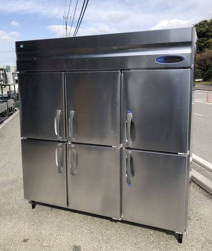 ■中古品 ホシザキ業務用冷凍冷蔵庫 6枚扉（2凍4冷） 2016年 HRF-180LZFT 1800ｘ650ｘ1900ｍｍ 100V 動作問題なし ■