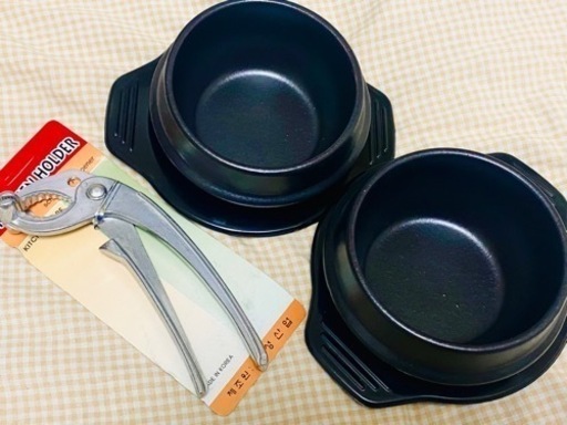 【新品】土鍋 トッペギ (2号、外径約12cm）+ プラスチック製敷き12Cm