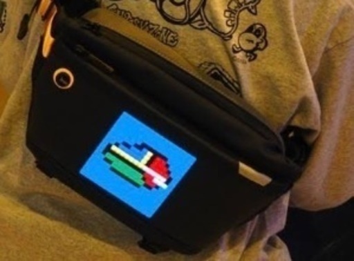 Divoom PIXOO-SLINGBAG ピクセルアートショルダーバッグ DIV-PXSB-BK