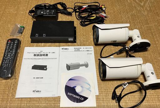 NSK　防犯カメラ２台＋レコーダ　ジャンク品