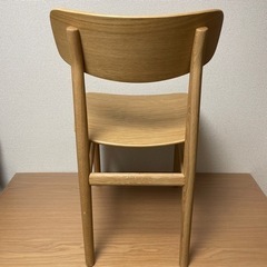 ［引き取り限定］無印良品 ラウンドチェア・オーク材