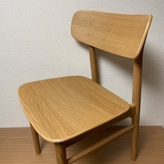 ［引き取り限定］無印良品 ラウンドチェア・オーク材