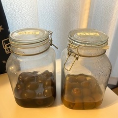 ガラス保存瓶(2個)