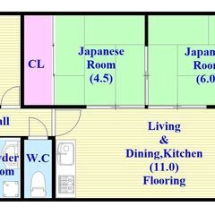 ★2-206★　１室限定！！家賃5.5万円！！ 初期費用１万円ポッキリ　長浜駅9分。早い者勝ち！！★ジモティ限定キャンペーン★　3LDK　 - 長浜市