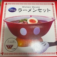 未使用品！ミッキーラーメン丼レンゲ付き