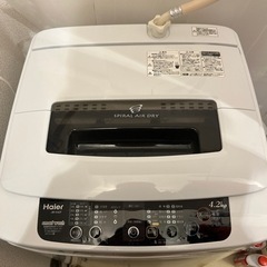 haier洗濯機4.2kg  2012年製造