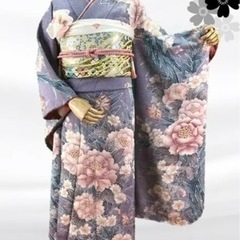 振袖　生絹　総絞り　成人式　日本製フルセット