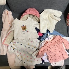 [超美品]新生児〜6ヶ月の女の子用冬用ジャンバー&服まとめて
