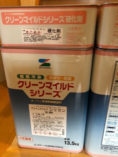 クリーンマイルドシリコン　N-15 黒　15kg 未使用　1缶