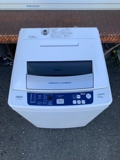 配送可能　AQUA アクア AQW-S70A-W [簡易乾燥機能付き洗濯機（6.0kg)]