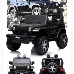 子供が乗れるラジコンカー Jeep 黒