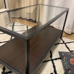 【ネット決済】IKEA ガラスローテーブル