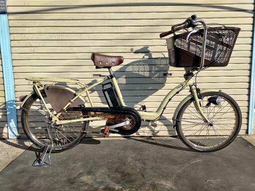 整備済みで、すぐ乗れちゃう！　Panasonic Gyutto mini 20インチ クリーム　中古電動自転車