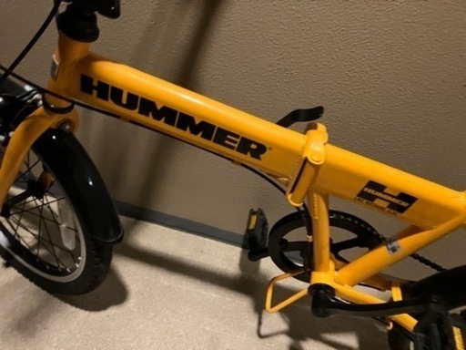 HUMMER 折りたたみ式自転車 変速機付 イエロー黄色