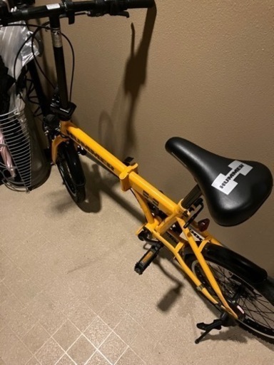HUMMER 折りたたみ式自転車　変速機付　イエロー黄色